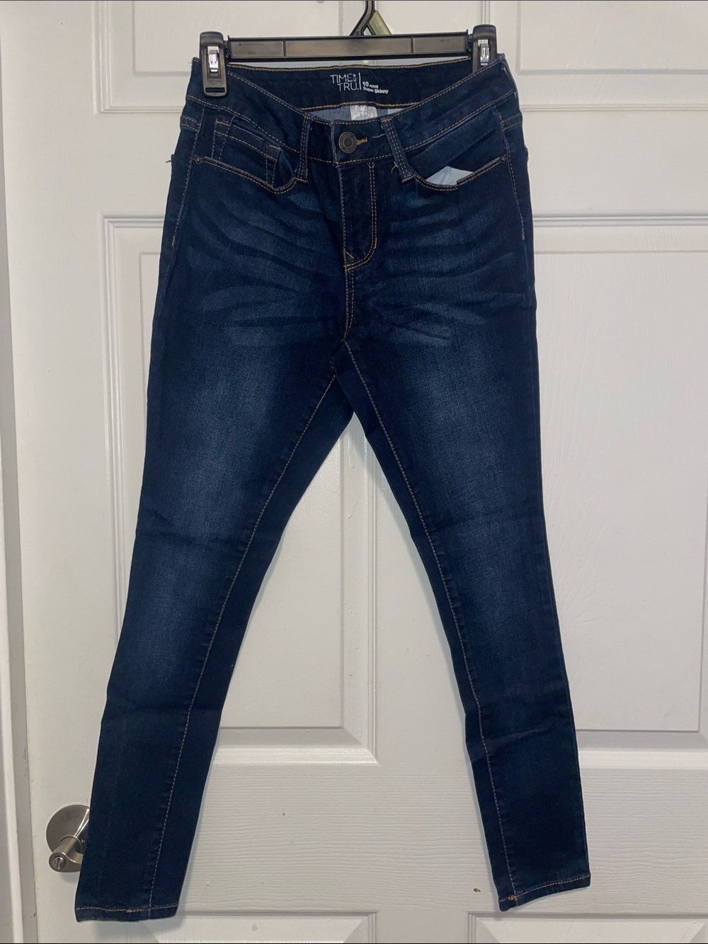 Time and Tru Dark Indigo Stretch Skinny Jeans